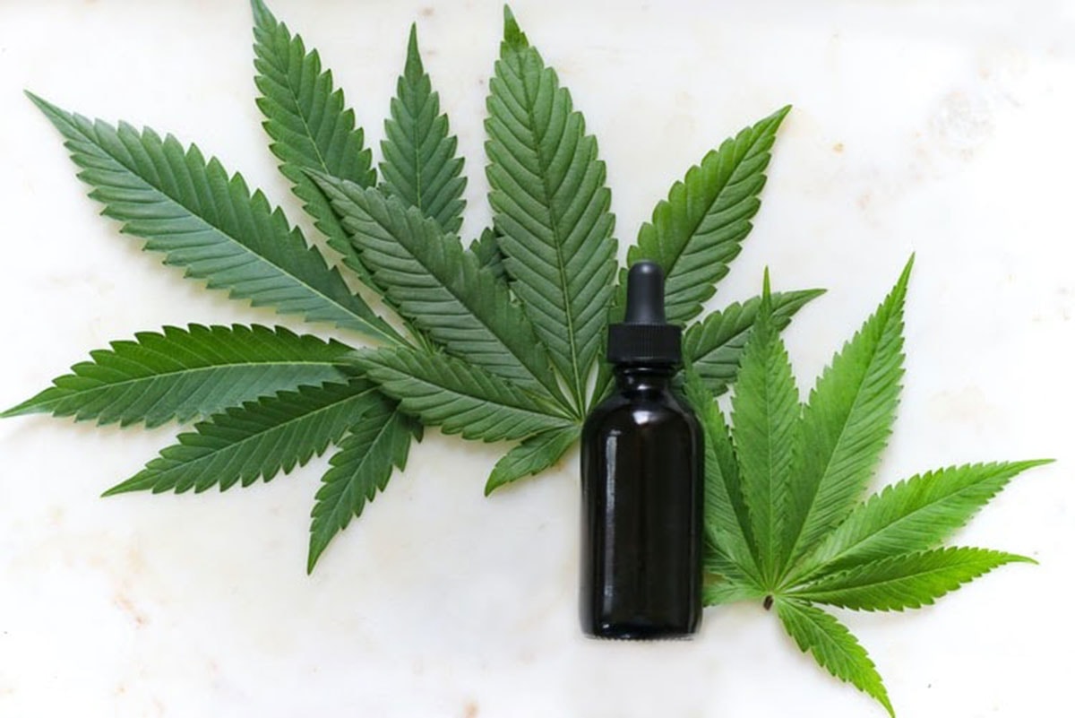 cannabis leaf and bottle. Will CBD make me high?