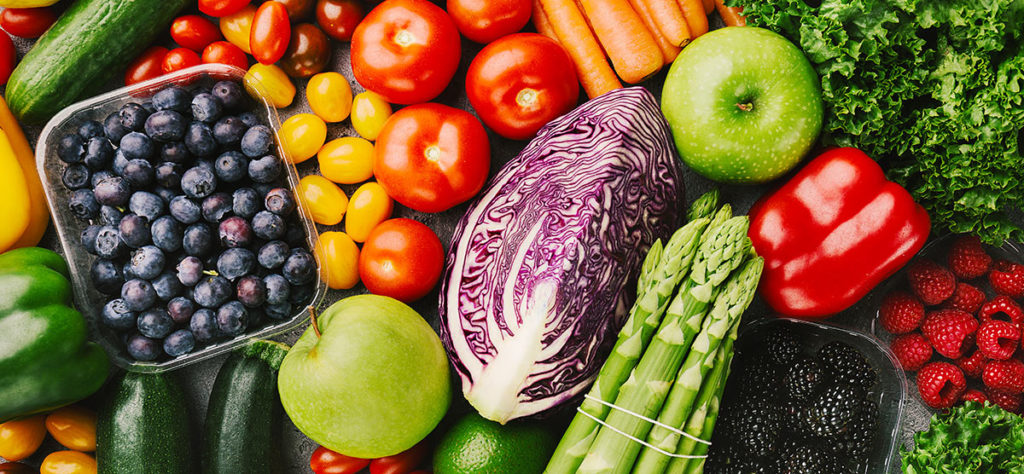 Fruit and vegetables contain antioxidants that fight free radicals and help cells function better